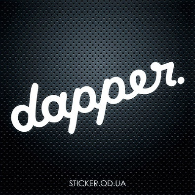 Вінілова наклейка на автомобіль - Dapper