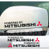Наклейки, набор на зеркала - Mitsubishi 2шт.