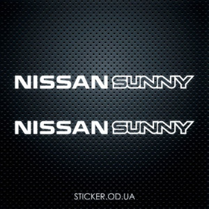 Вінілова наклейка на автомобіль - Nissan Sunny 2 шт.