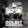 Вінілова наклейка на автомобіль - Dolbit Normalno