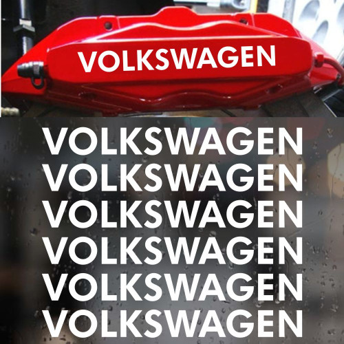 Наклейки на супорти та диски - Volkswagen, 6 шт