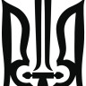 Виниловая наклейка - Тризуб v3 Виниловая наклейка - Тризуб v3