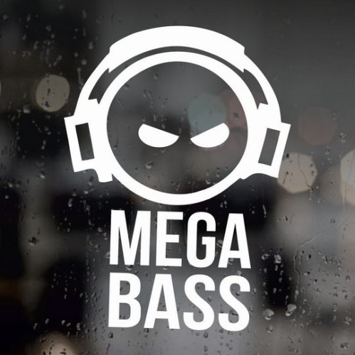 Вінілова наклейка на автомобіль - Mega Bass