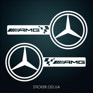 Наклейки на дзеркала - Mercedes AMG, 2шт.