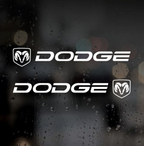 Наклейки на авто Dodge 2 шт.