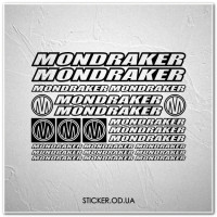 Набор наклеек на велосипед "MONDRAKER", наклейки на раму.