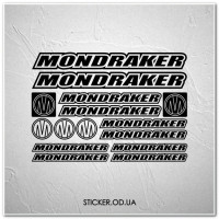 Набір наклейок на велосипед MONDRAKER, наклейки на раму.