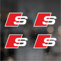 Наклейки на супорти та диски - Audi S, 4 шт