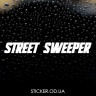 Вінілова наклейка на лобове скло автомобіля &STREET SWEEPER