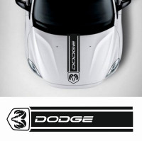 Наклейка на авто - Смуга на капот Dodge