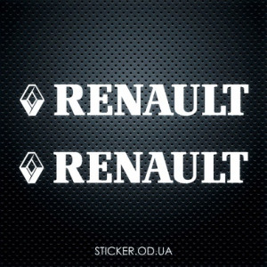 Вінілова наклейка на автомобіль - Renault 2 шт.