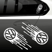 Наклейки на авто - Volkswagen ляпка, 2шт.