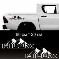 Наклейки на Toyota HILUX, 2шт.