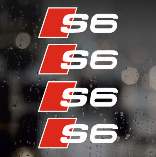 Наклейки на супорти та диски - Audi S6, 4 шт