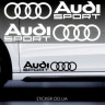 Наклейки на двері Audi Sport #2, 2шт.