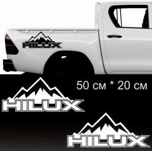 Наклейки на Toyota HILUX #2, 2шт.