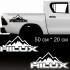 Наклейки на Toyota HILUX #2, 2шт.
