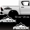 Наклейки на Toyota HILUX #2, 2шт.