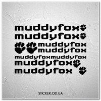 Набір наклейок на велосипеді "MUDDYFOX", наклейки на раму.