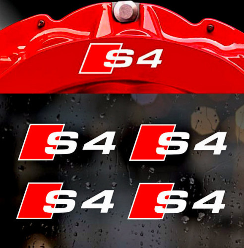 Наклейки на супорти та диски - Audi S4, 4 шт