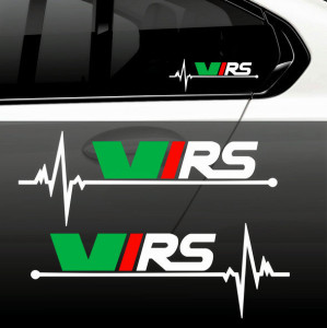 Наклейки Skoda RS пульс 2шт.