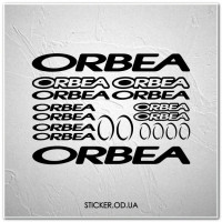 Набір наклейок на велосипед "ORBEA", наклейки на раму.