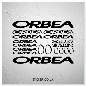 Набір наклейок на велосипед "ORBEA", наклейки на раму.