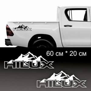 Наклейки на Toyota HILUX, 2шт.