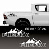 Наклейки на Toyota HILUX, 2шт.