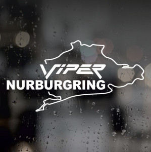 Наклейка Dodge Viper Гоночна траса Нюрбургрінг nurburgring