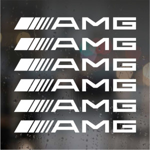 Наклейки на супорти та диски - AMG v2, 6 шт.