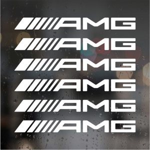 Наклейки на супорти та диски - AMG v4, 6 шт.