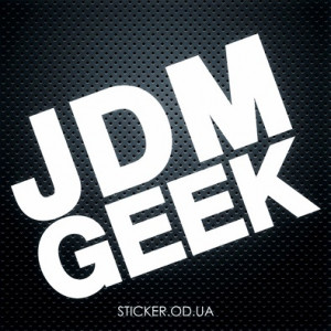 Вінілова наклейка на автомобіль - JDM GEEK