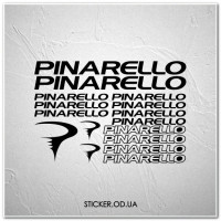 Набір наклейок на велосипед "PINARELLO", наклейки на раму.