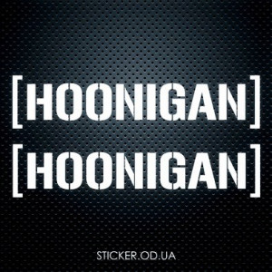 Вінілова наклейка на автомобіль - HOONIGAN * 2шт.