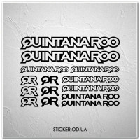 Набор наклеек на велосипед "QUINTANAROO", наклейки на раму.