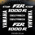 Набор виниловых наклеек на мотоцикл YAMAHA FZR 1000R Набор виниловых наклеек на мотоцикл YAMAHA FZR 1000R