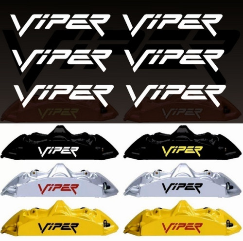 Наклейки на суппорта и диски - Dodge Viper v2, 6 шт
