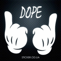 Виниловая наклейка на автомобиль - Зависимость, dope