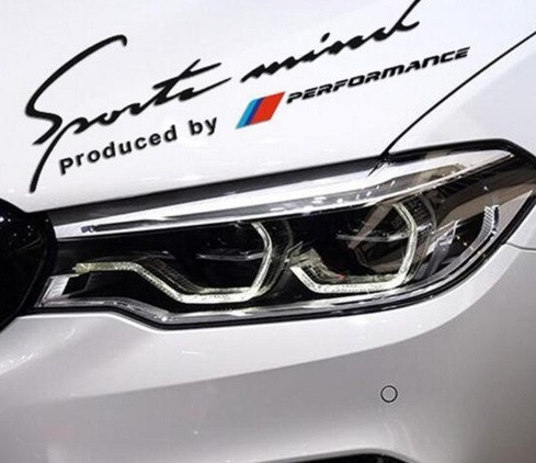 Вінілова наклейка BMW Sports mind produced by M performance