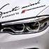 Вінілова наклейка BMW Sports mind produced by M performance