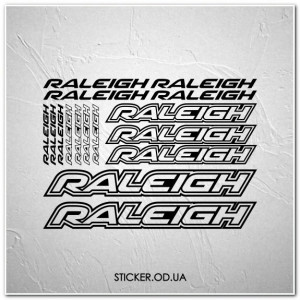 Набір наклейок на велосипед "RALEIGH", наклейки на раму.