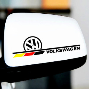 Наклейки на авто дзеркала Volkswagen, 2 шт.