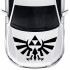 Виниловые наклейки на авто - Legend of Zelda Triforce / Крылья на капот 70х40 см