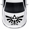 Виниловые наклейки на авто - Legend of Zelda Triforce / Крылья на капот 70х40 см