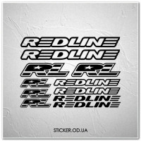 Набор наклеек на велосипед REDLINE, наклейки на раму.