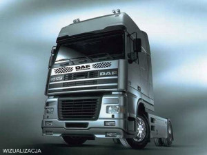 Наклейки DAF на капот або лобове скло 150x16 cm