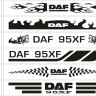 Наклейки DAF на капот либо лобовое стекло 150x16 cm