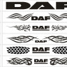 Наклейки DAF на капот либо лобовое стекло 150x16 cm