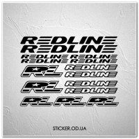 Набор наклеек на велосипед "REDLINE", наклейки на раму.